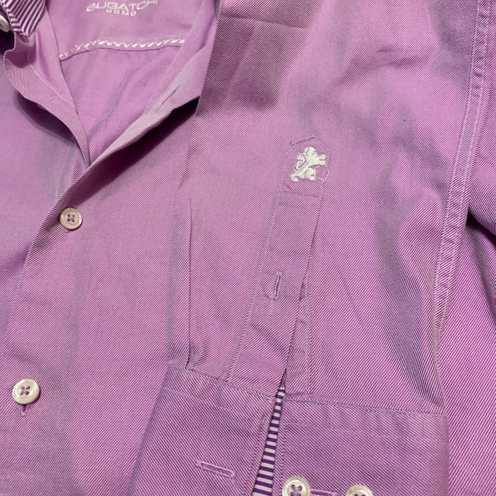 Nice Bugatchi Lavender Button Down Shirt - image 1